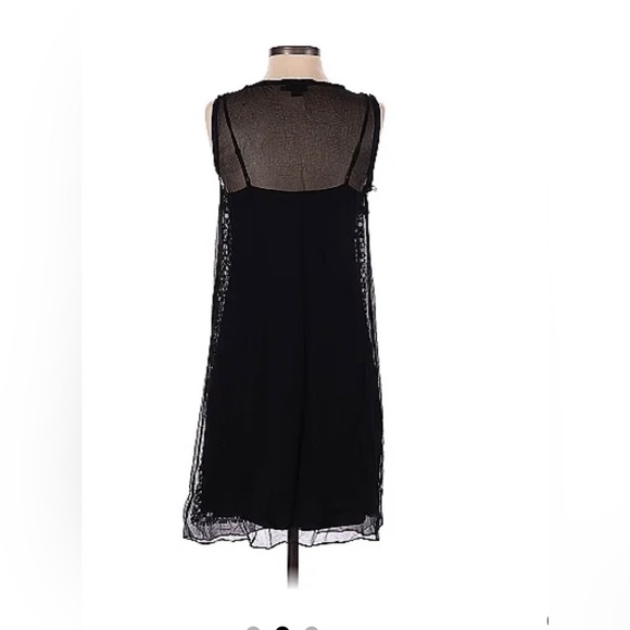 DKNY 100% Silk Black Sequins Dress Amazing Condition Worn Once! - Picture 2 of 5
